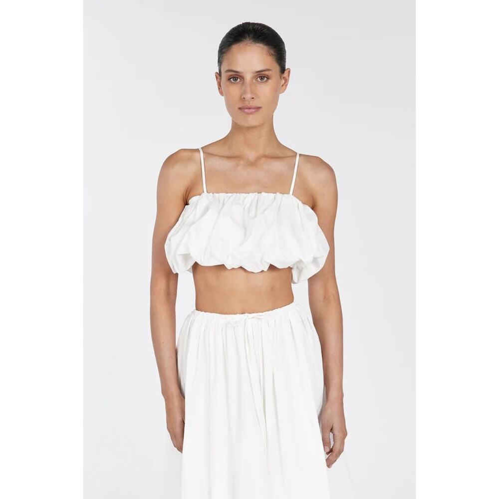 DISSH White Bubble Crop top